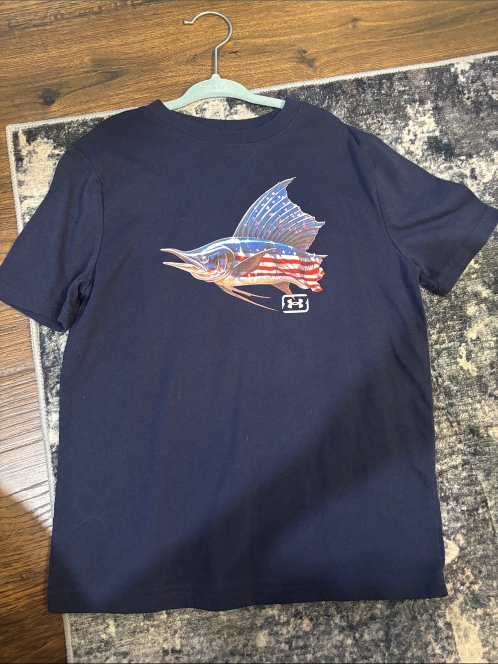 Under Armour Navy Short-Sleeve Sailfish Graphic Tee